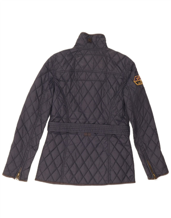 Superdry Chaqueta Acolchada Mujer UK 40 Mediana Azul Marino Nylon