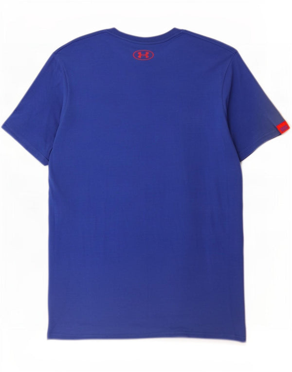 Under Armour Camiseta gráfica para hombre Top Small Blue Cotton