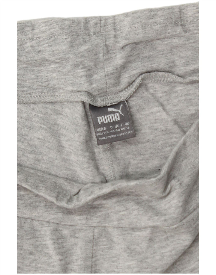 PUMA Womens Graphic Leggings UK 18 XL Grey