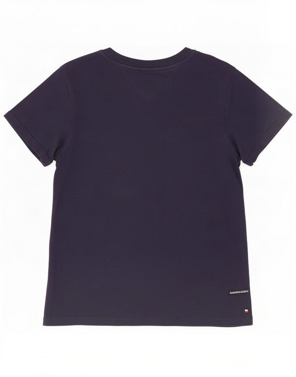 Tommy Hilfiger Camiseta para mujer Top UK 10 Small Azul marino Algodón