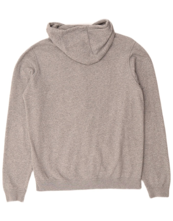 Nike - Sudadera con capucha y cremallera para hombre, algodón moteado en gris medio