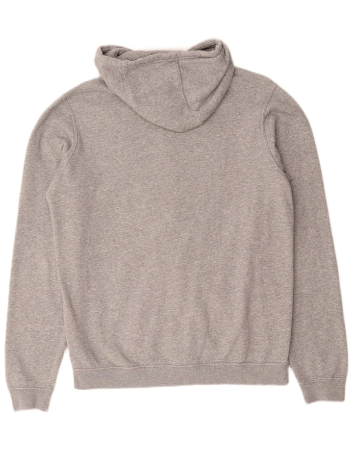 Nike - Sudadera con capucha y cremallera para hombre, algodón moteado en gris medio