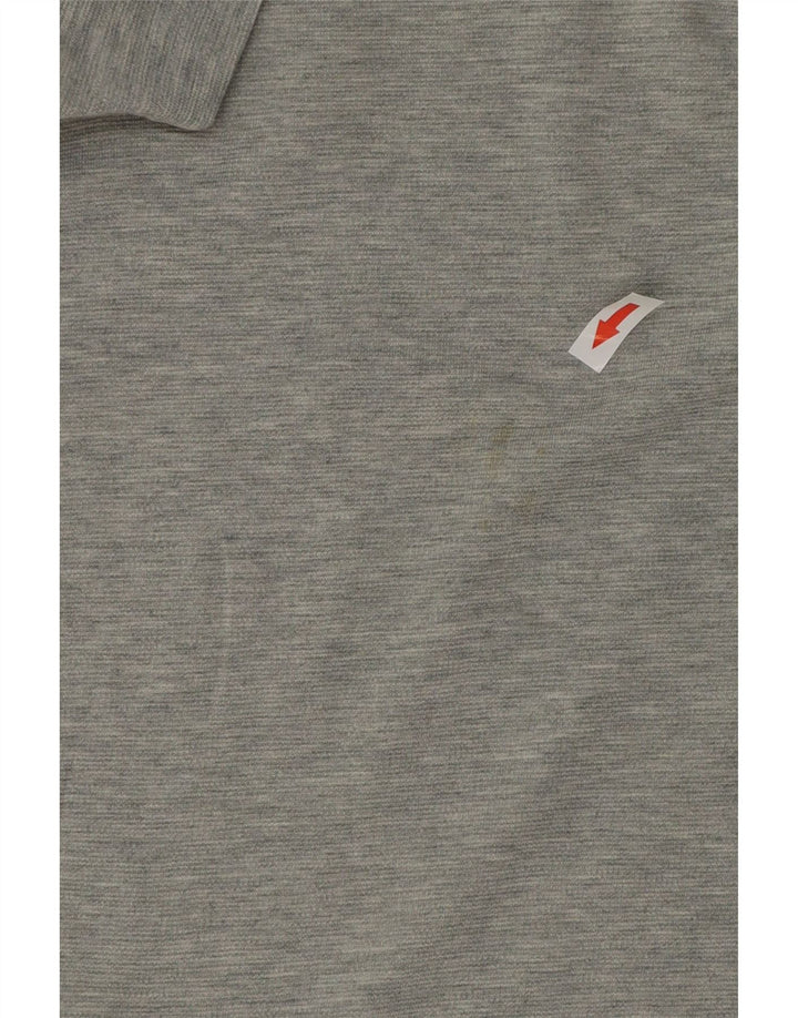 Polo Lacoste para hombre talla 4 algodón moteado gris medio