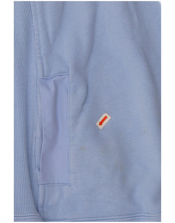 Joules - Sudadera con cuello y botones para mujer, talla 40, algodón azul mediano