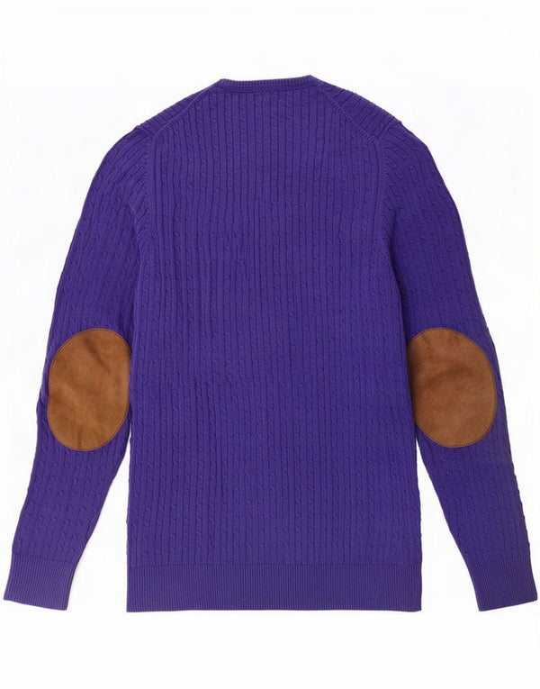 Massimo Dutti Jersey con Cuello en V para Mujer UK 42 Medium Azul Marino