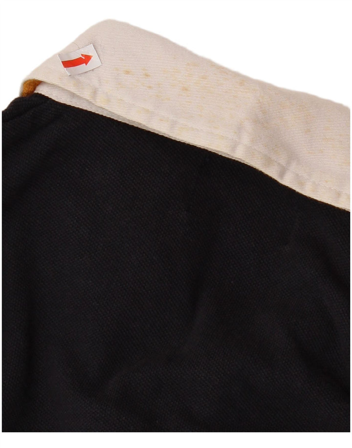 KAPPA Polo de rugby de manga larga para hombre XL Azul marino Colorblock