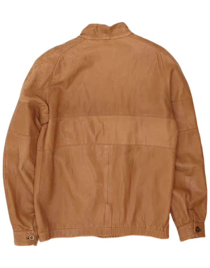Chaqueta de cuero vintage para hombre Reino Unido 38 Beige medio