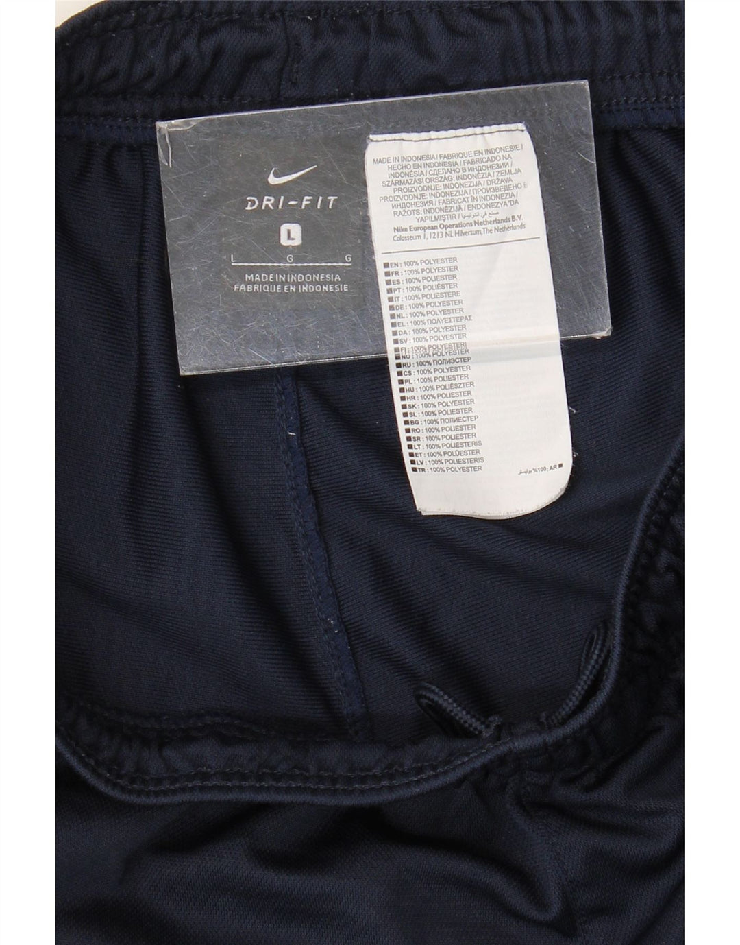 Nike - Pantalones de chándal Dri Fit para hombre, talla grande, poliéster, color azul marino