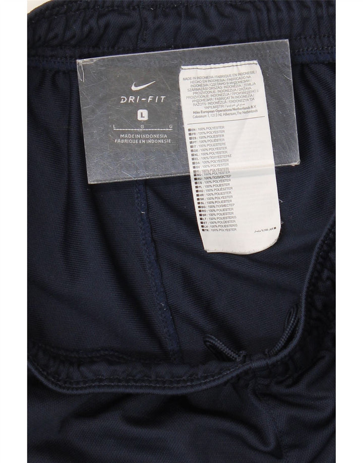 Nike - Pantalones de chándal Dri Fit para hombre, talla grande, poliéster, color azul marino