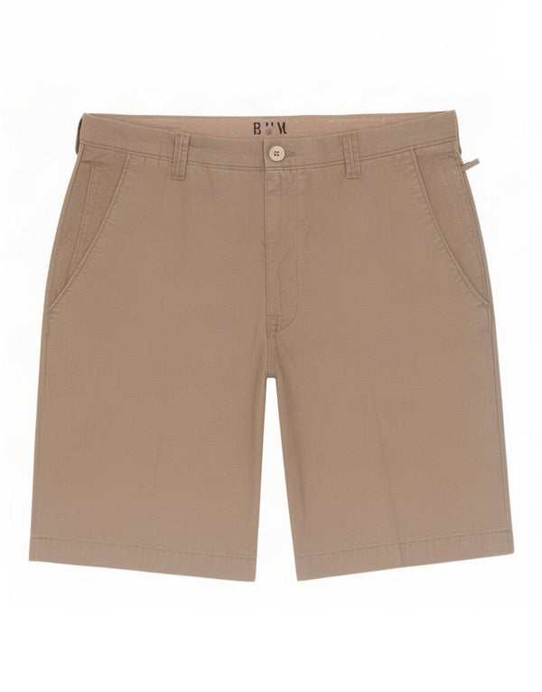 Marks & Spencer Pantalones cortos chinos para hombre W38 XL Algodón beige