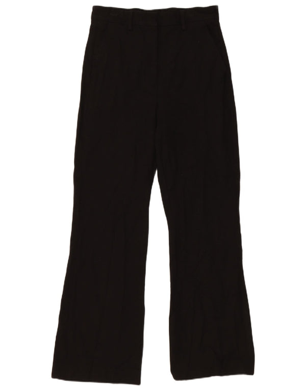 Massimo Dutti Pantalón Traje Bootcut Mujer EU 36 XS W26 L28 Viscosa Negro
