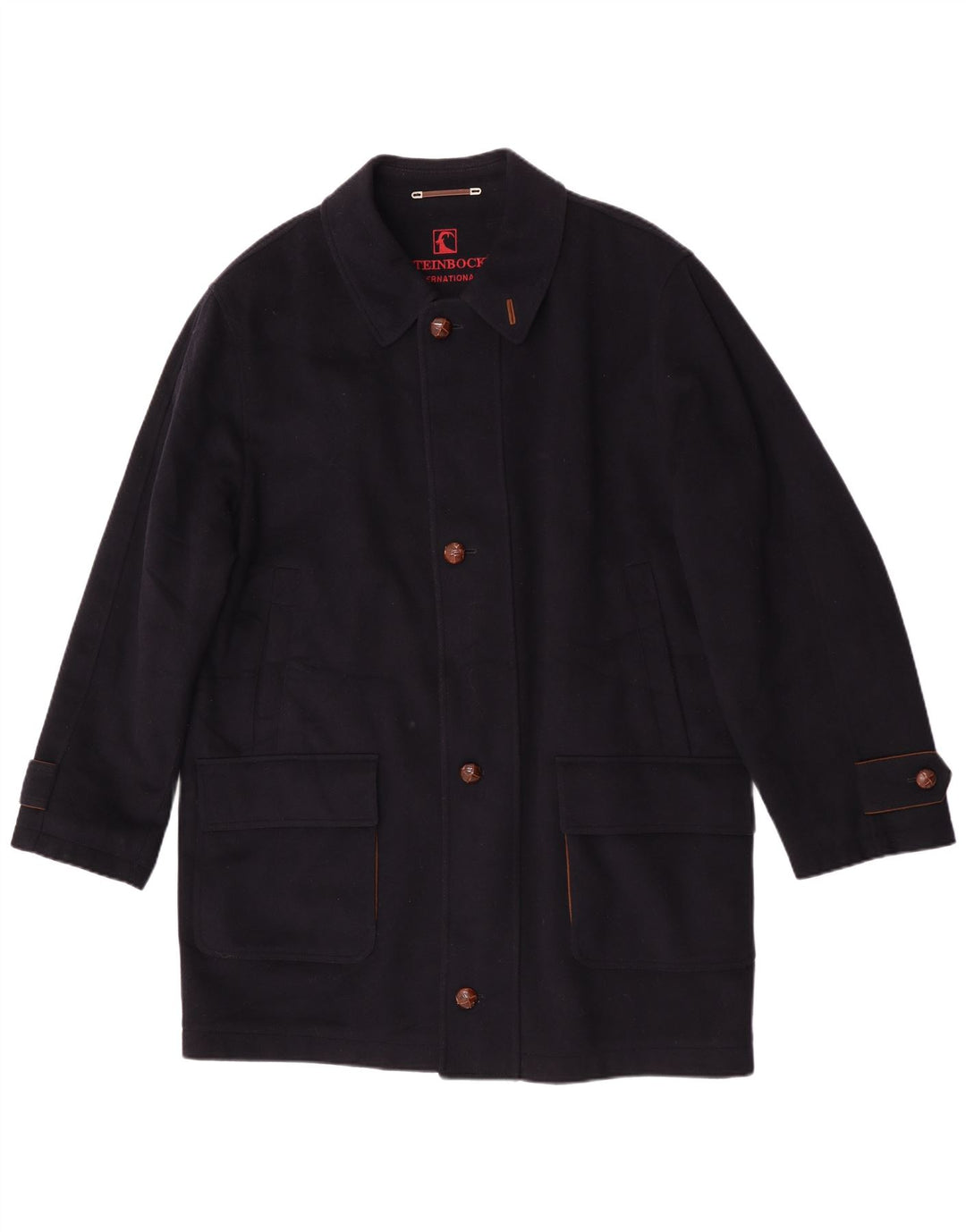 Abrigo Steinbock para hombre UK 40 Large Lana azul marino