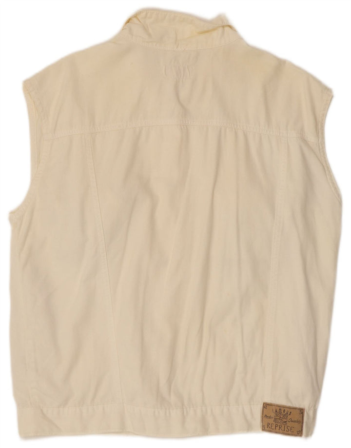 Reprise Chaleco vaquero para mujer UK 46 Large Off White