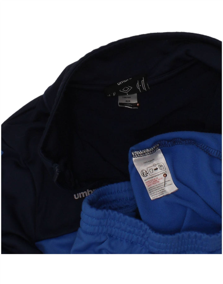 UMBRO Chaqueta de chándal con gráfico para niños 7-8 años Azul marino Colorblock