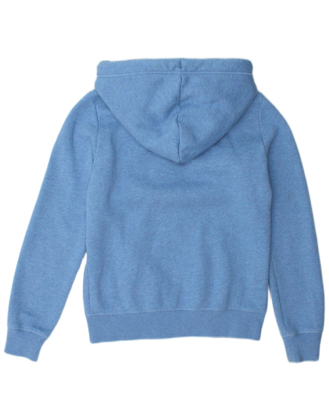 SUPERDRY Suéter con capucha y cremallera para mujer UK 10 Small Blue Cotton