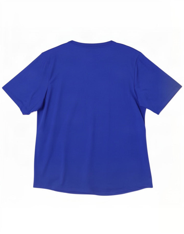 Adidas Hombre Climalite Camiseta Top XL Azul Poliéster