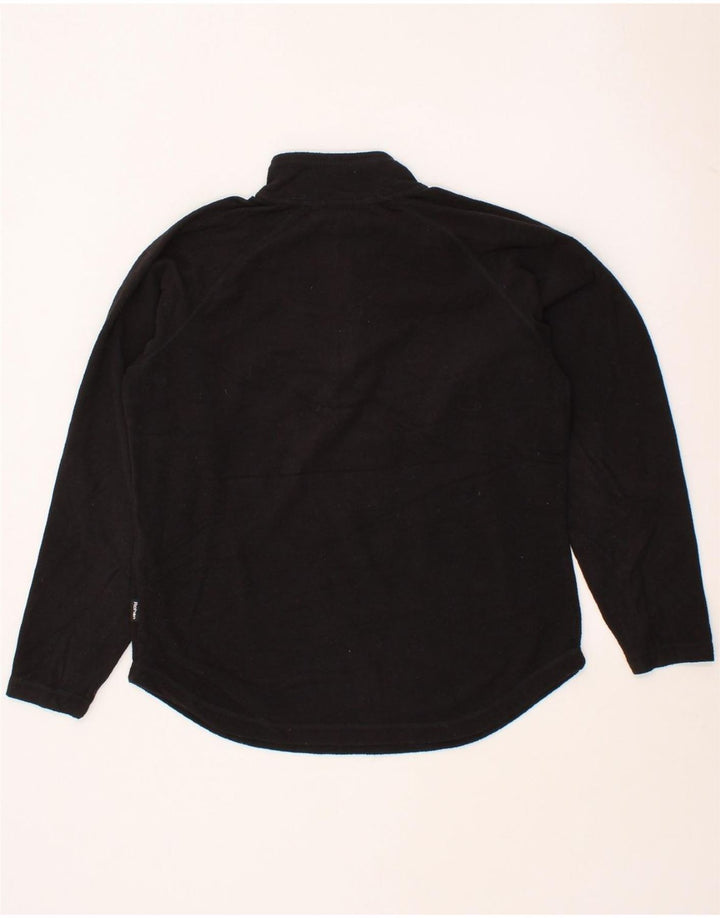 ROHAN Womens Zip Neck Fleece Jumper UK 10 Small Black Polyester Vintage Rohan and Second-Hand Rohan from Messina Hembry 
