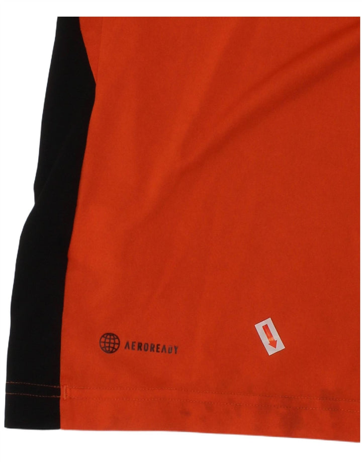 ADIDAS Camiseta Aeroready para niño 11-12 años Naranja Colorblock Poliéster