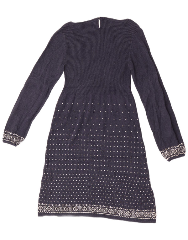 Vestido tipo jersey para mujer de Fat Face UK 10 Small Azul marino Fair Isle Algodón