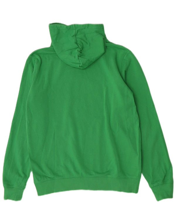 Kappa Hombre Sudadera Con Capucha Gráfica Jersey De Algodón Verde Medio
