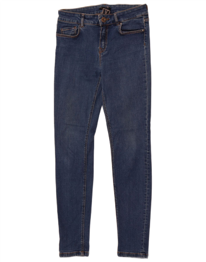 Massimo Dutti Vaqueros Pitillo Mujer EU 38 Small W28 L28 Azul