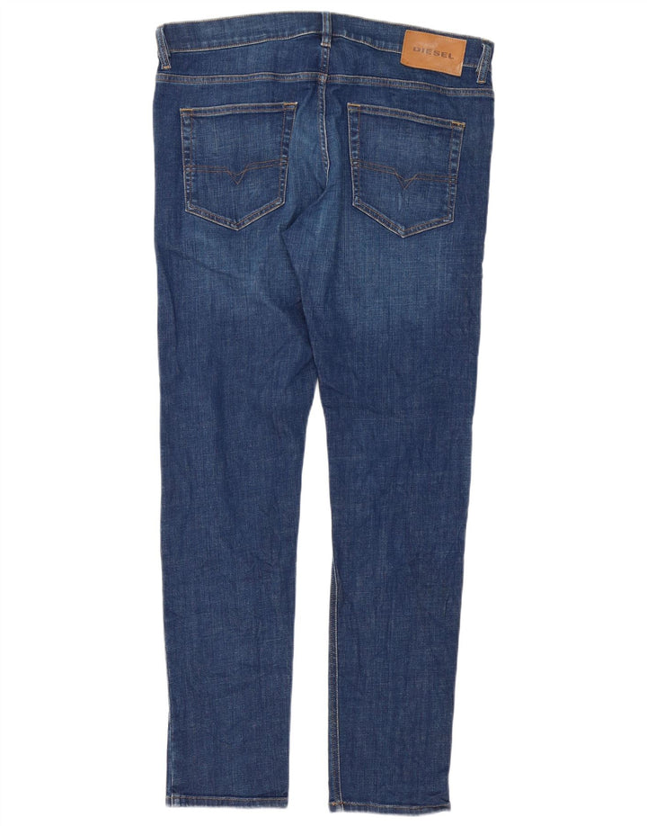 Diesel Hombre D-Luster Stretch Slim Jeans W34 L32 Algodón Azul