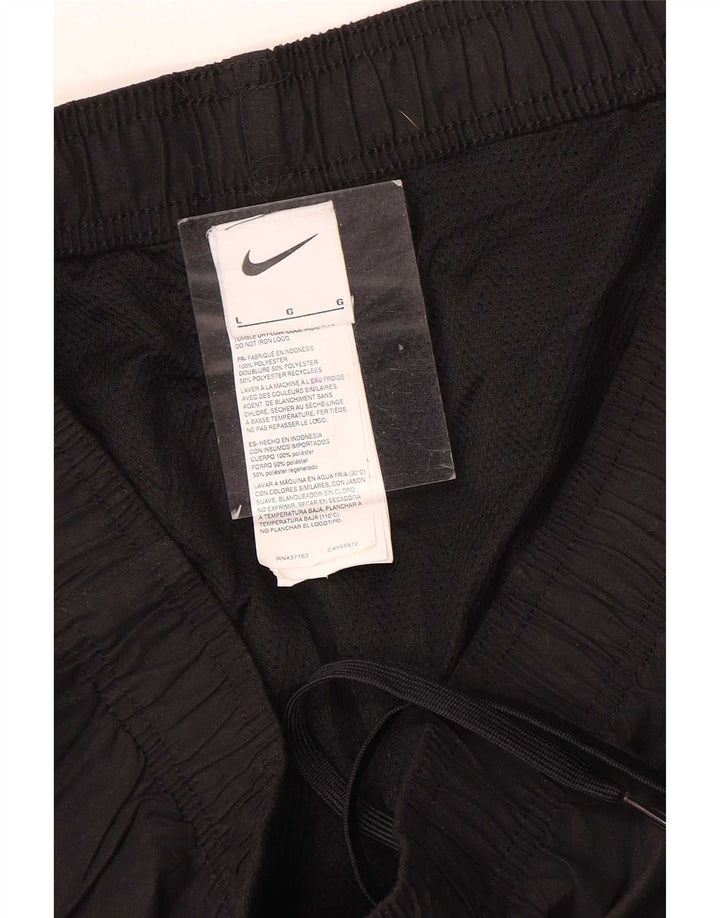 Nike - Pantalones cortos deportivos para hombre, talla grande, poliéster negro