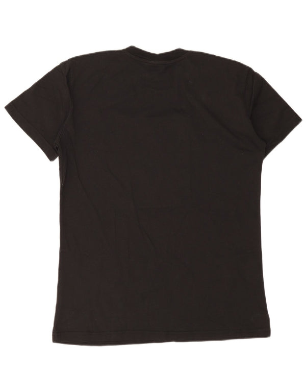 Hugo Boss Hombres Camiseta Gráfica Top Grande Algodón Negro