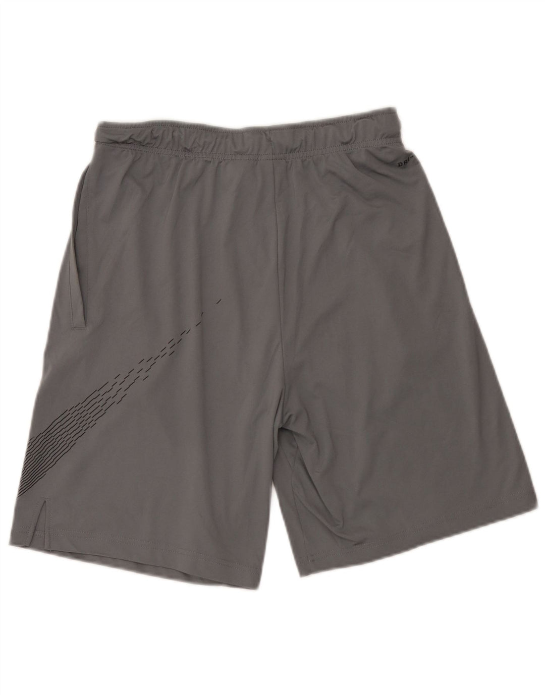 Pantalones cortos deportivos Nike Dri Fit Graphic para hombre Poliéster gris medio