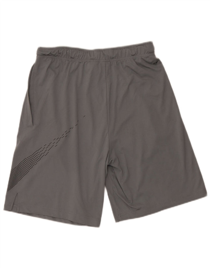 Pantalones cortos deportivos Nike Dri Fit Graphic para hombre Poliéster gris medio
