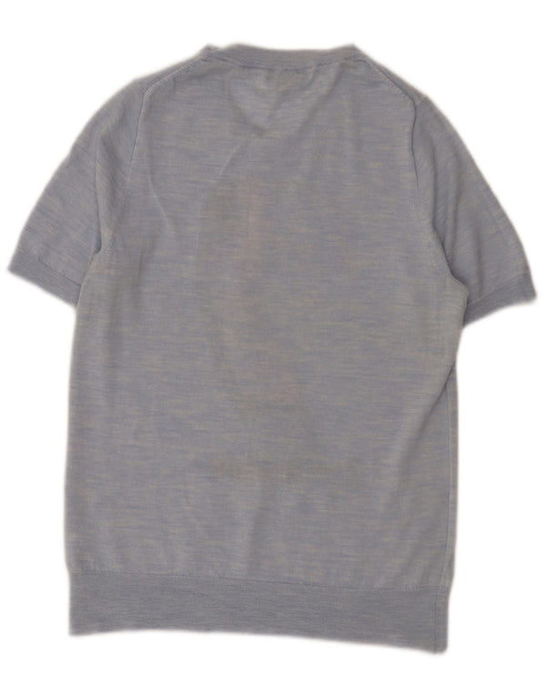 J. Crew Suéter tipo jersey con cuello barco para mujer UK 44 Grande Azul Novedad
