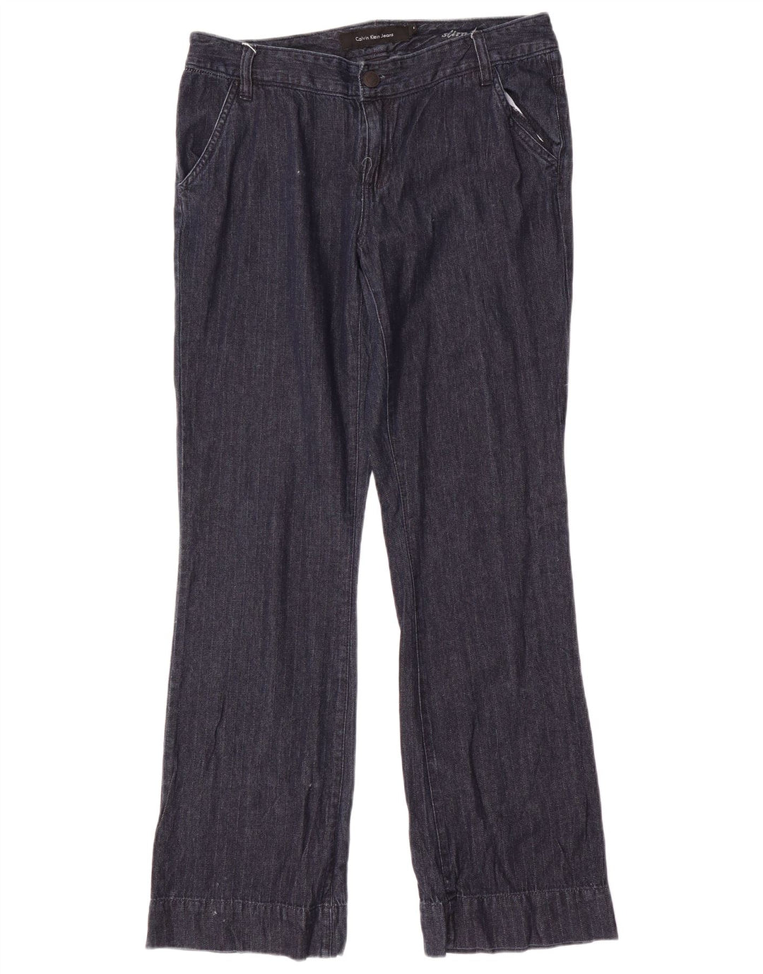 Calvin Klein Pantalones Chinos Bootcut para Mujer US 8 Medium W32 L32 Azul Marino