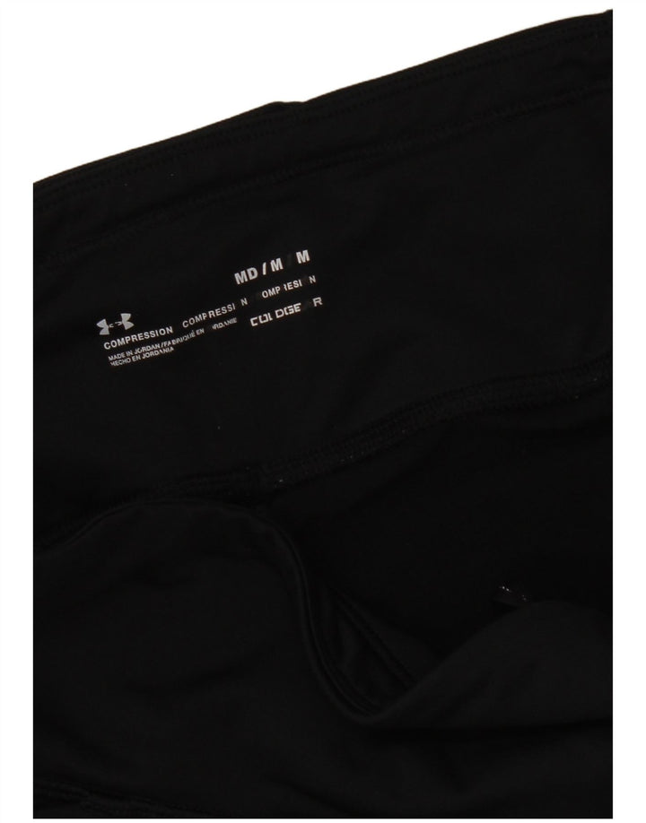 Under Armour Leggings capri con estampado Cold Gear para mujer, talla M, color negro