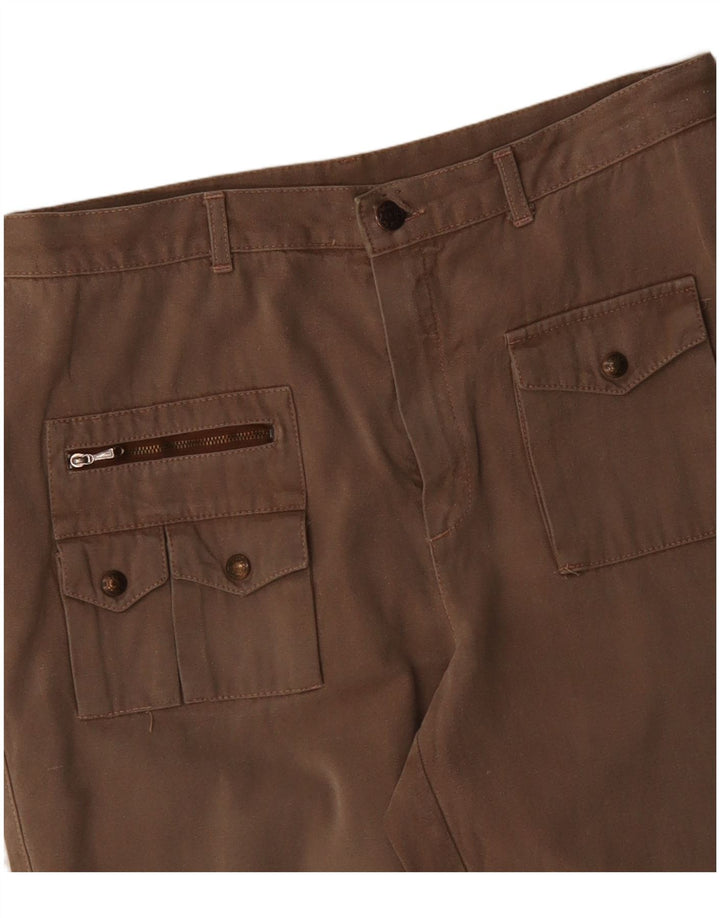 VINTAGE Pantalones cargo cónicos para mujer W32 L33 Marrón