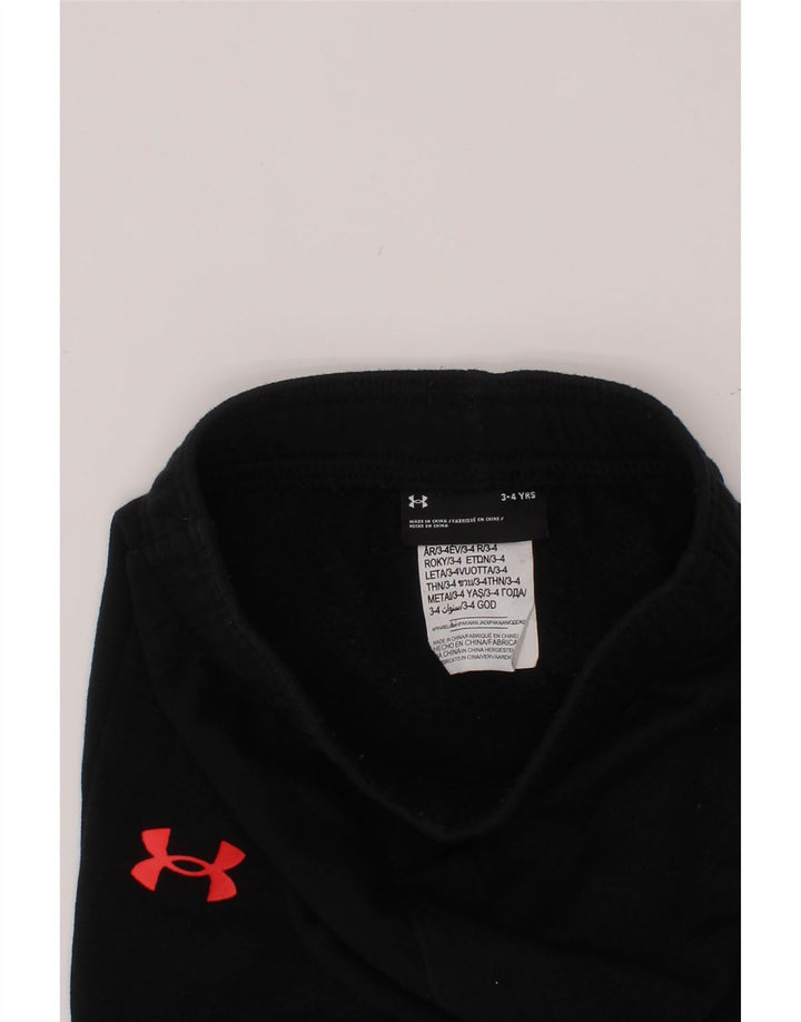 UNDER ARMOUR Pantalones de chándal para niño Joggers 3-4 años Algodón negro
