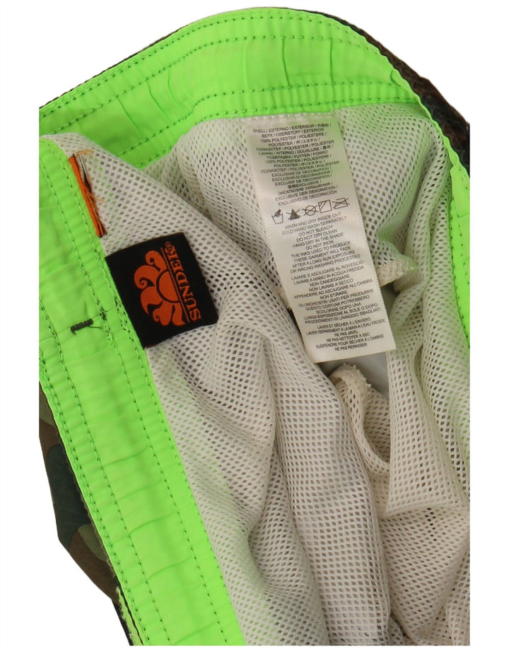 Sundek Bañador para hombre, talla grande, color caqui, camuflaje, poliéster