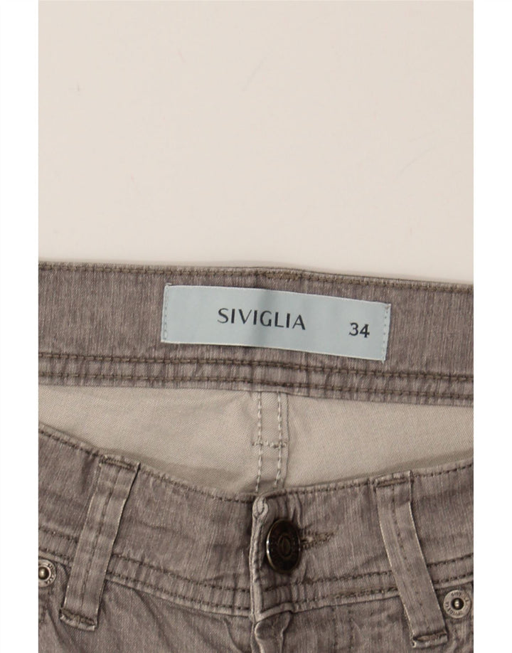 SIVIGLIA Mens Straight Jeans W34 L30 Grey Cotton Vintage SIVIGLIA and Second-Hand SIVIGLIA from Messina Hembry 