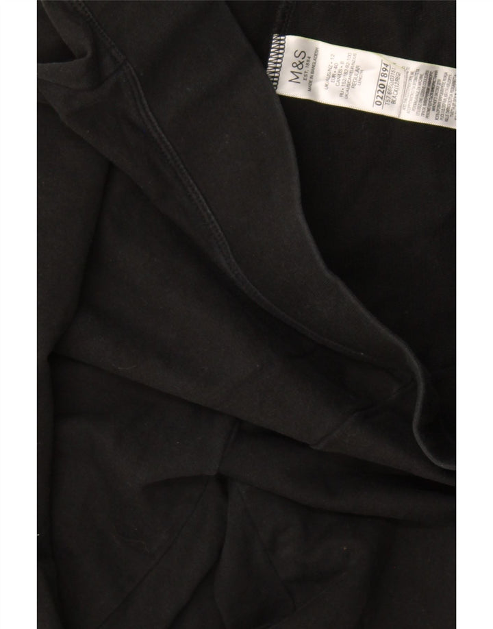 Marks & Spencer Pantalones de Chándal para Mujer UK 40 Mediano Algodón Negro