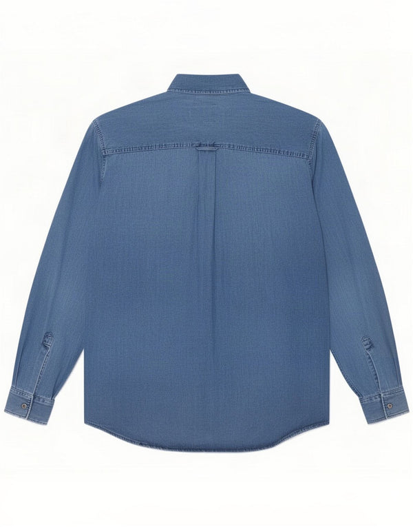Camisa vaquera Marlboro Classics para hombre XL Algodón azul