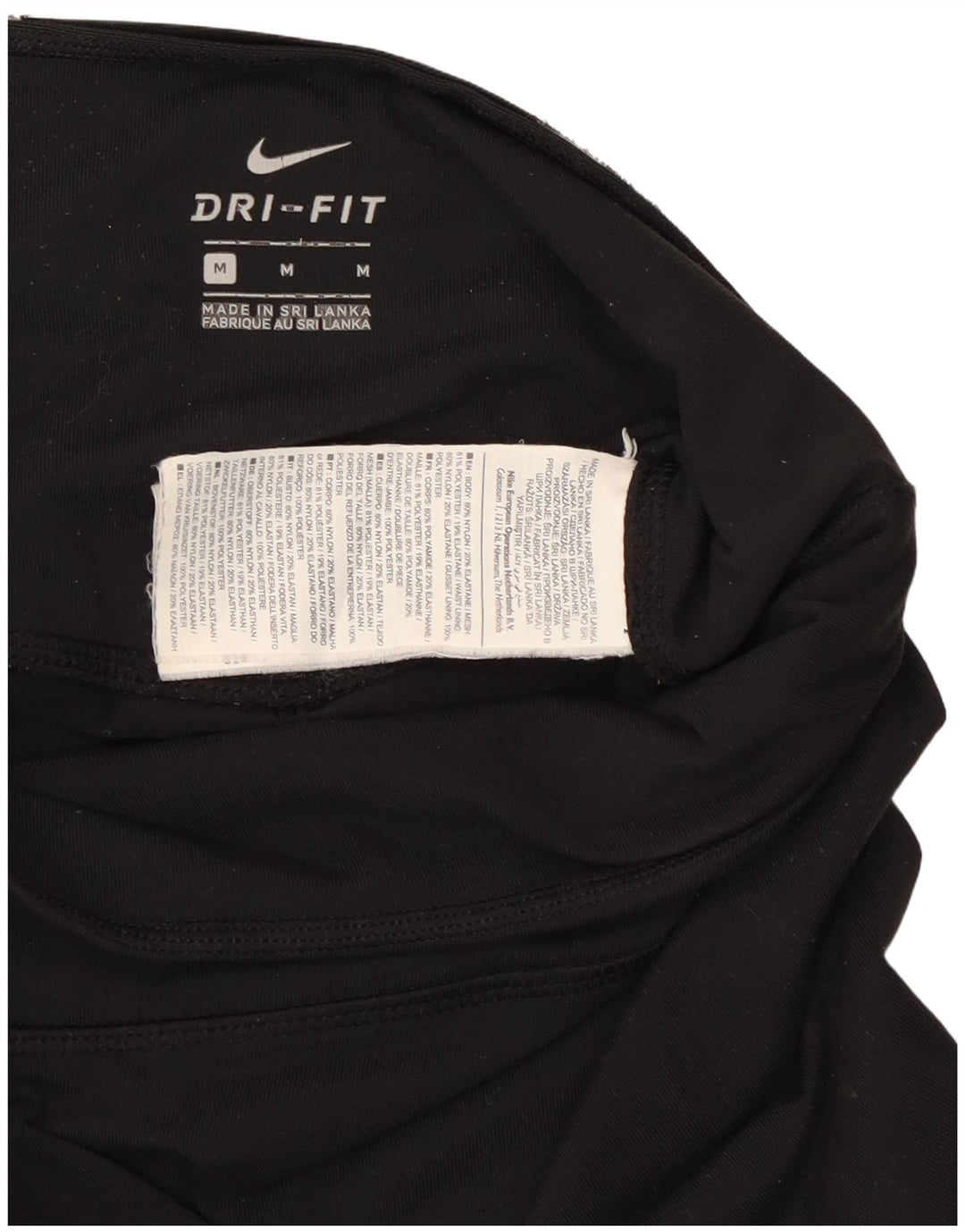 Nike - Leggings Dri Fit para mujer, talla 40, nailon negro mediano