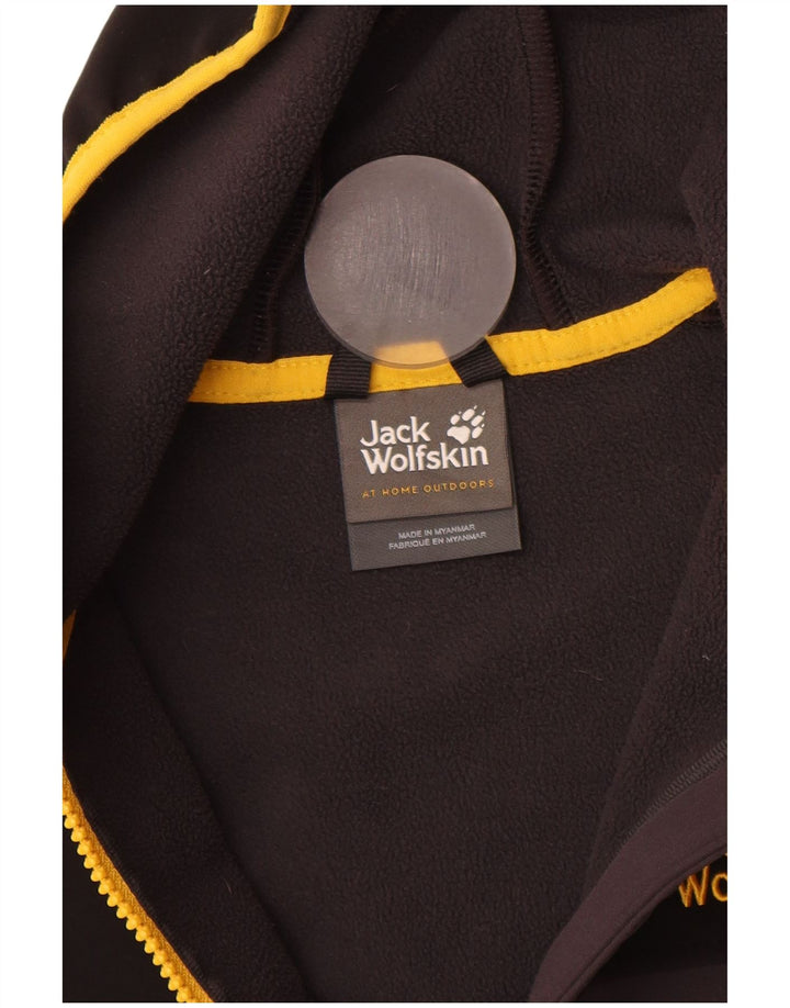 Jack Wolfskin Chaqueta bomber estampada para niños 13-14 años Gris color block