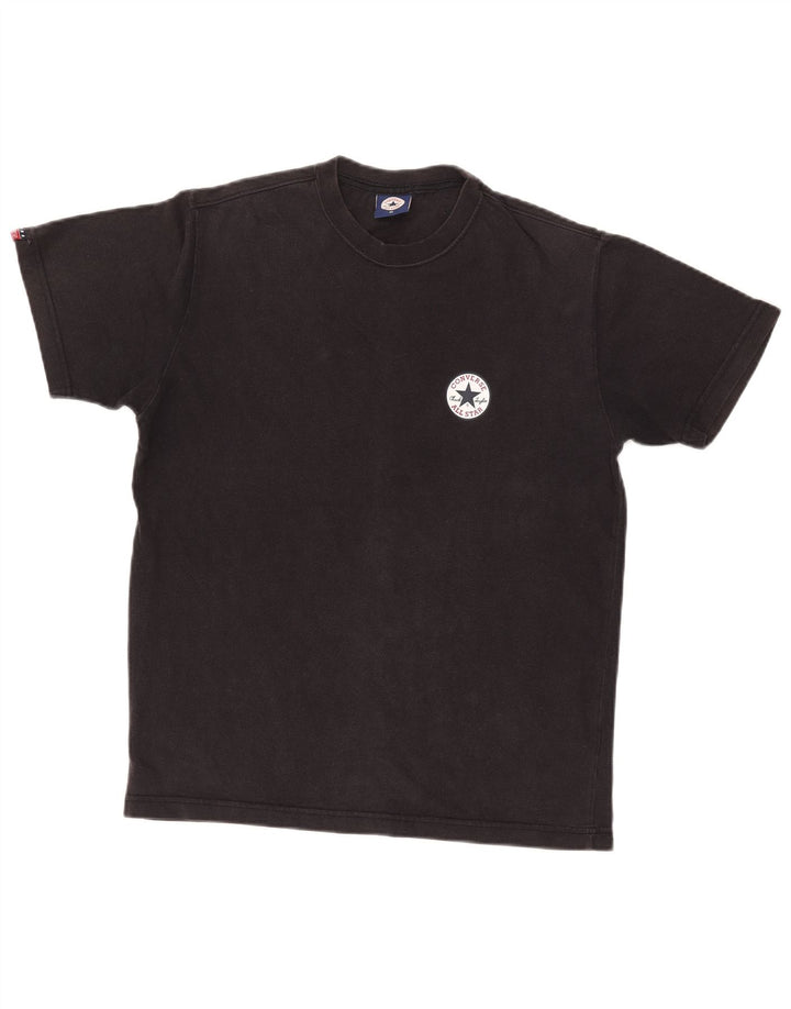CONVERSE Camiseta con gráfico Chuck Taylor para hombre, talla mediana, negra