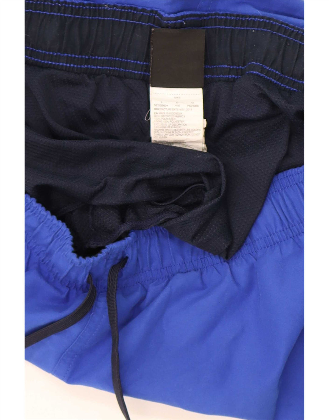 Nike - Pantalones cortos deportivos con gráficos para hombre, poliéster azul grande