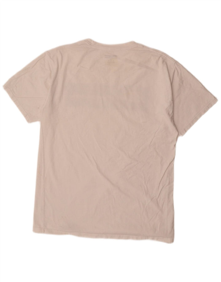 Champion Camiseta gráfica para hombre Top Medium White Cotton