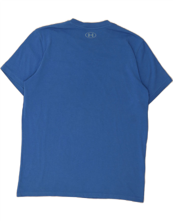 UNDER ARMOUR Mens Graphic T-Shirt Top Large Blue Vintage Under Armour and Second-Hand Under Armour from Messina Hembry 