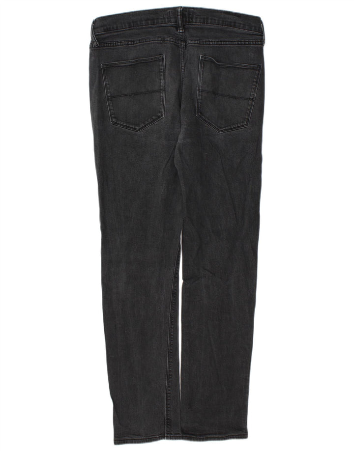 Marks & Spencer Vaqueros ajustados para hombre W34 L33 Algodón negro