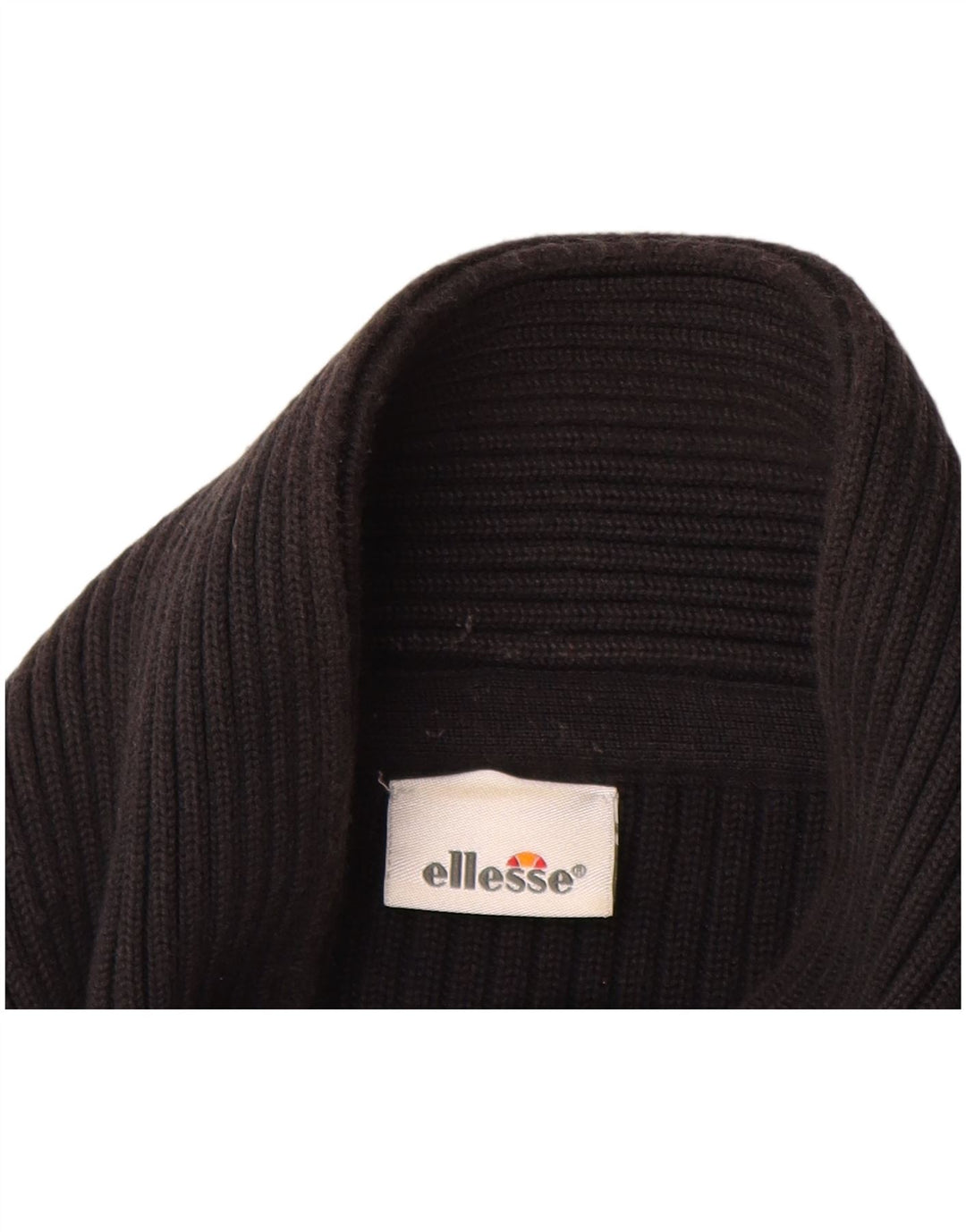 ELLESSE Cárdigan para Hombre XL Algodón Negro