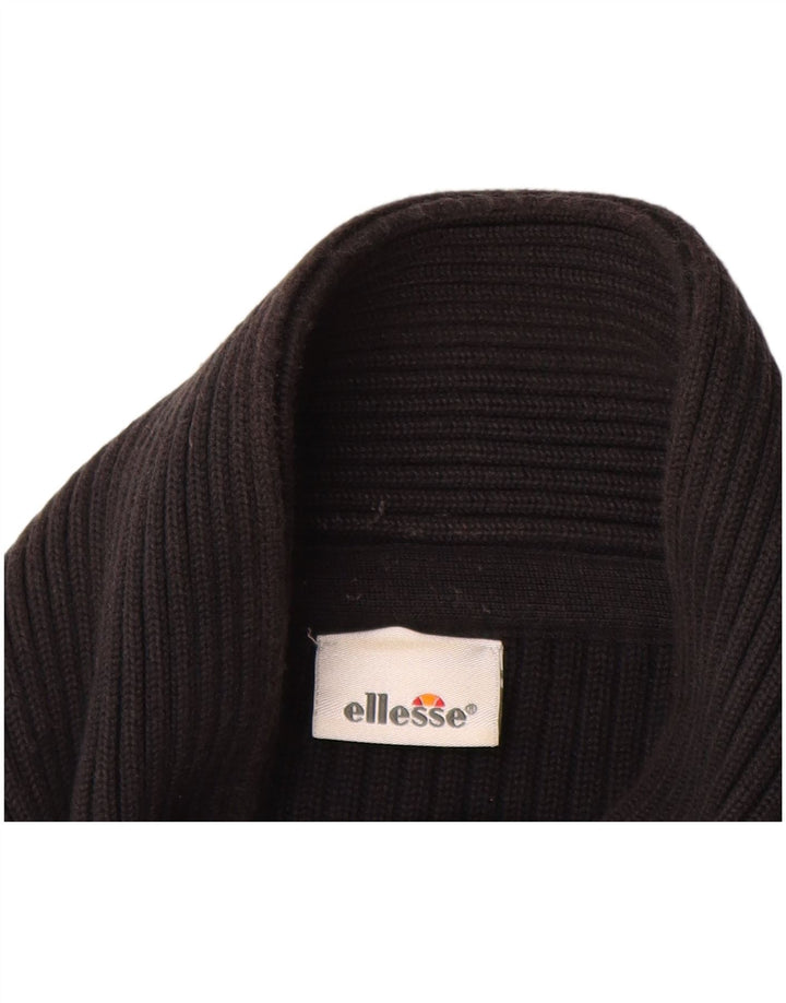 ELLESSE Cárdigan para Hombre XL Algodón Negro