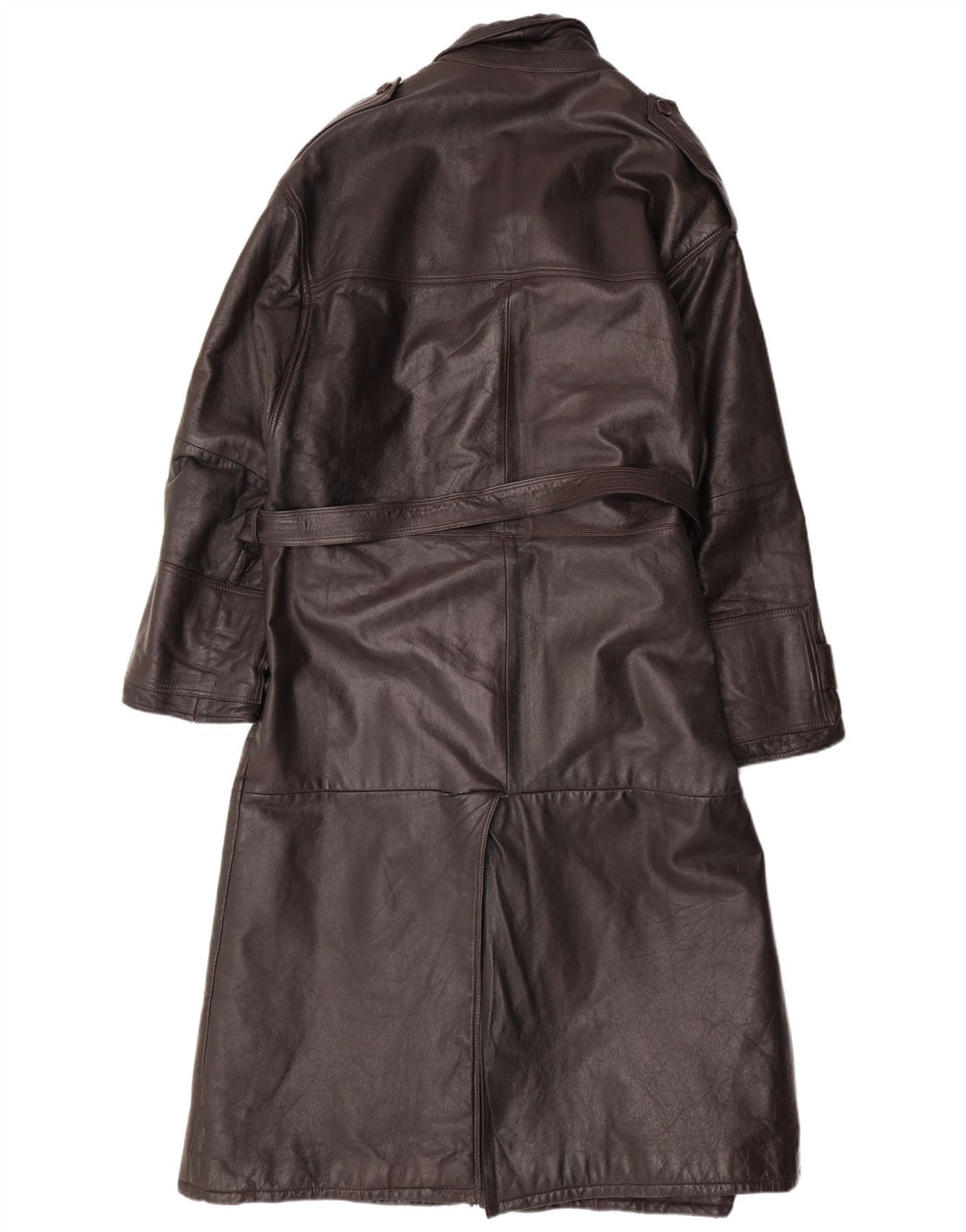 MAX MOSER Abrigo de cuero para hombre IT 56 3XL Cuero marrón