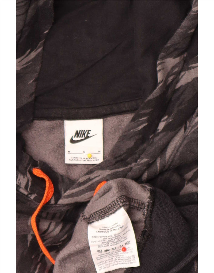 Sudadera Con Capucha Nike Hombre Gris Medio Camuflaje Algodón